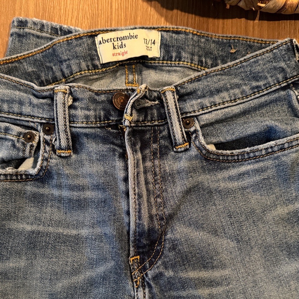 Abercrombie Kids Classic Blue Straight Jeans